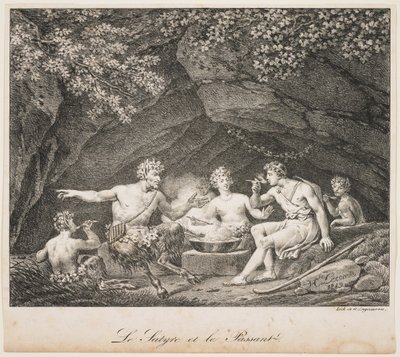 La Satyre et le passant, 1819 - Hippolyte Lecomte